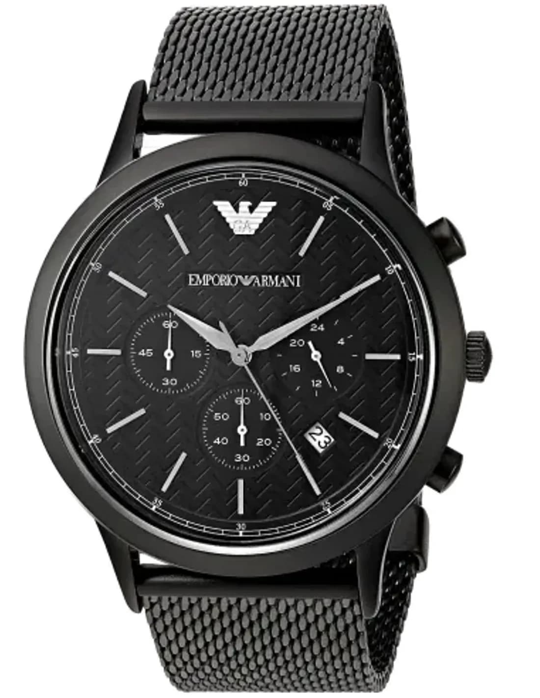 Montre Emporio Armani AR2498 Chronographe Maille Milanaise