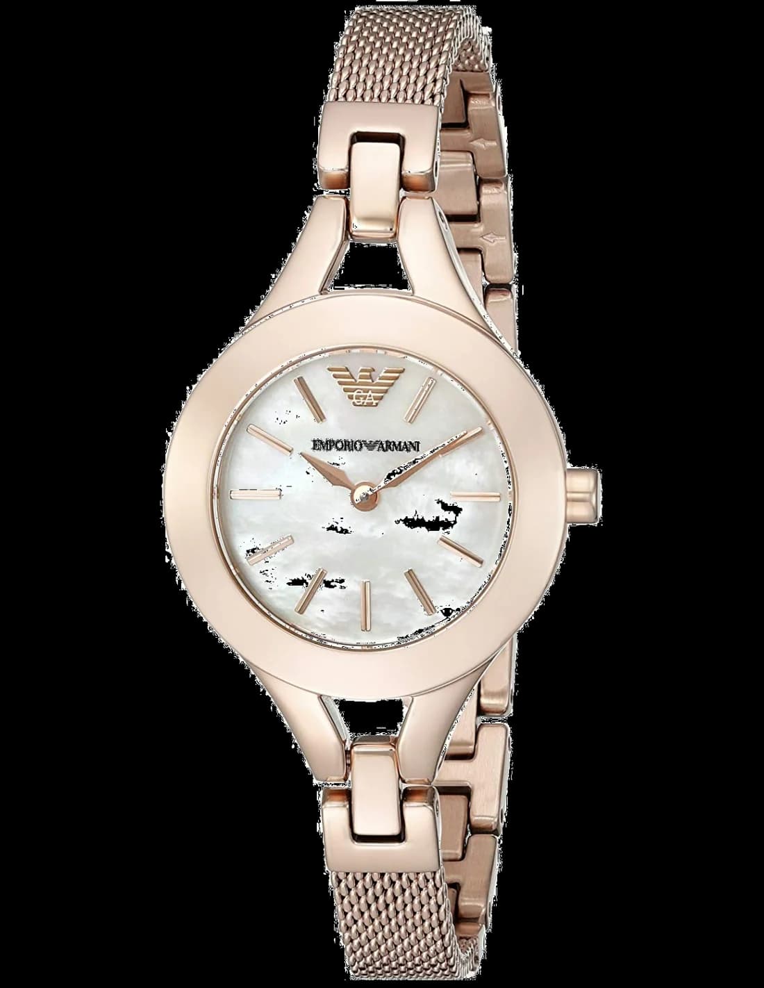 Montre Emporio Armani AR7329 en Acier Or Rose et Cadran Nacre