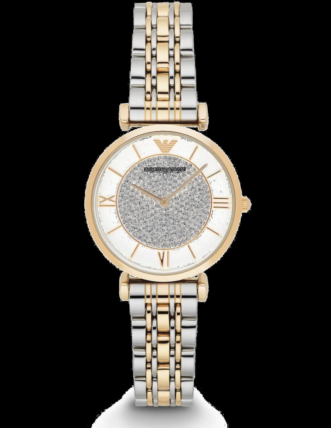 Montre Emporio Armani AR8031 Cadran Nacre et Bracelet Bicolore Argenté et Doré