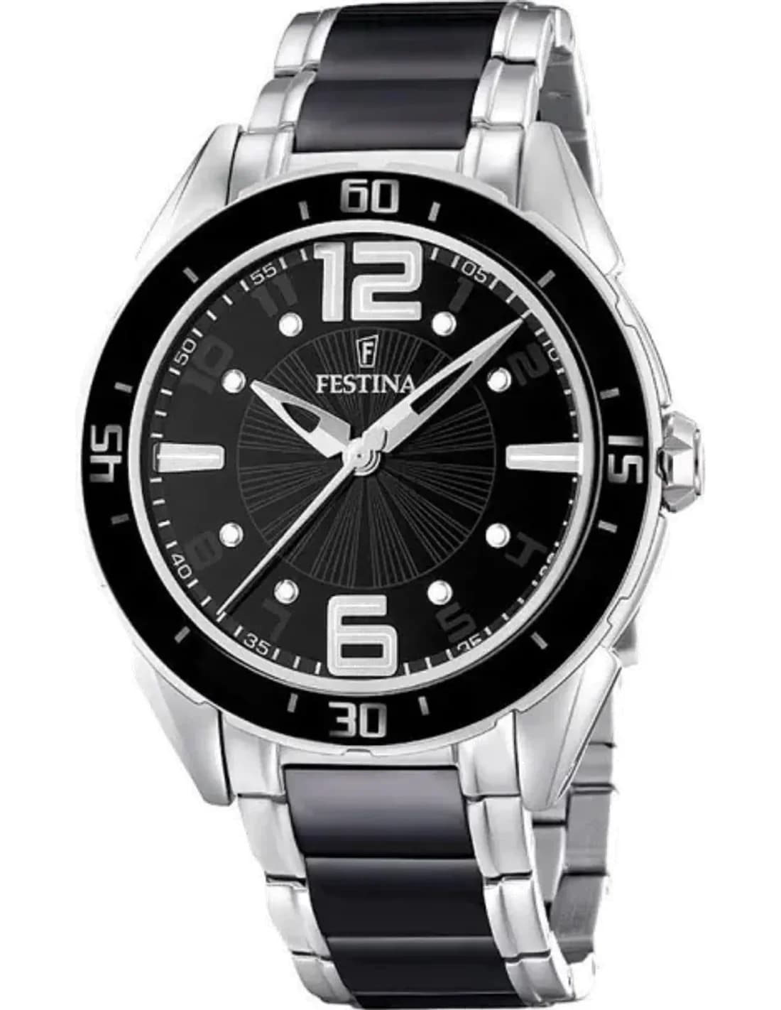 Montre Femme Festina F16395/2 en Céramique Noire Haute Résistance