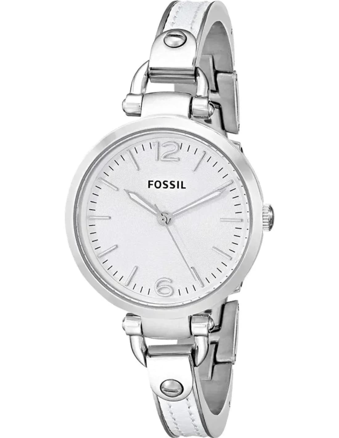 Fossil ES3259 White and Silver Dial Watch