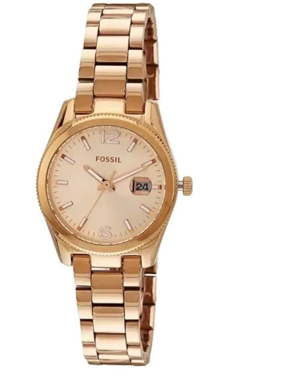 Women's Watch Fossil ES3584 Perfect Boyfriend Rose Gold with Date Display