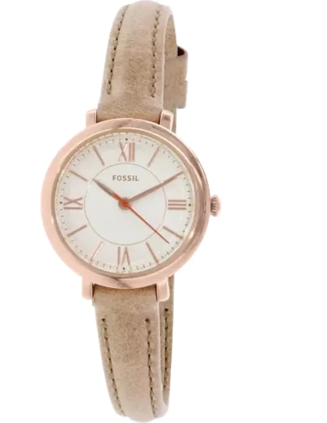 Fossil ES3802 Jacqueline Women's Watch with Beige Leather Strap