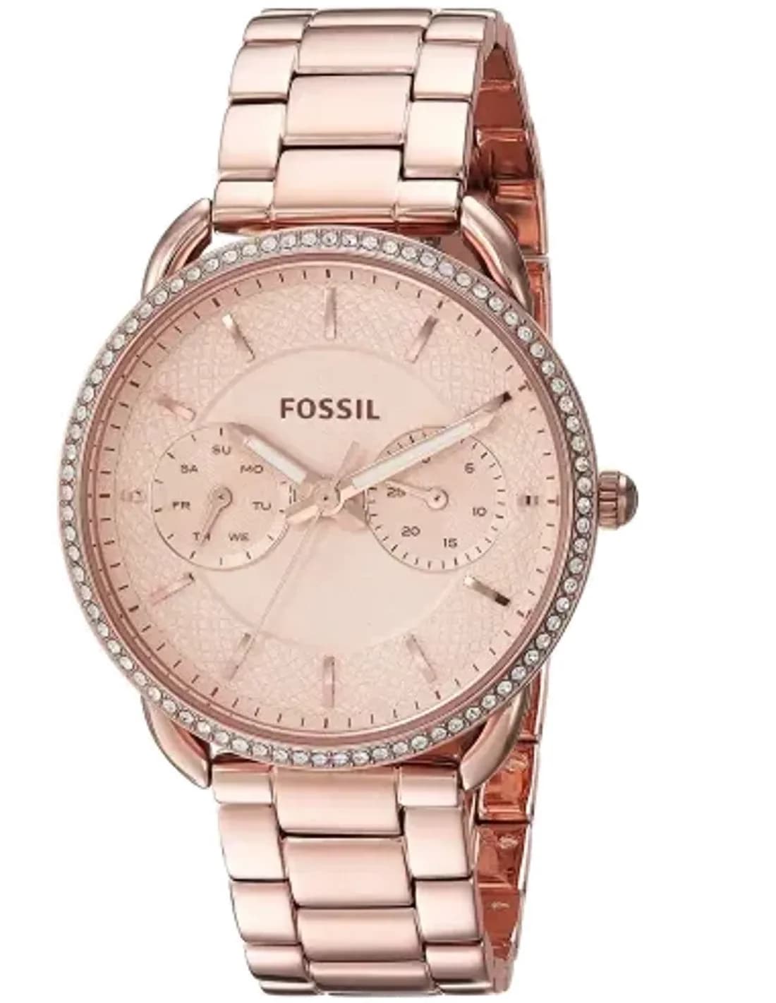 Women's Watch Fossil ES4264 Tailor in Rose Gold Stainless Steel