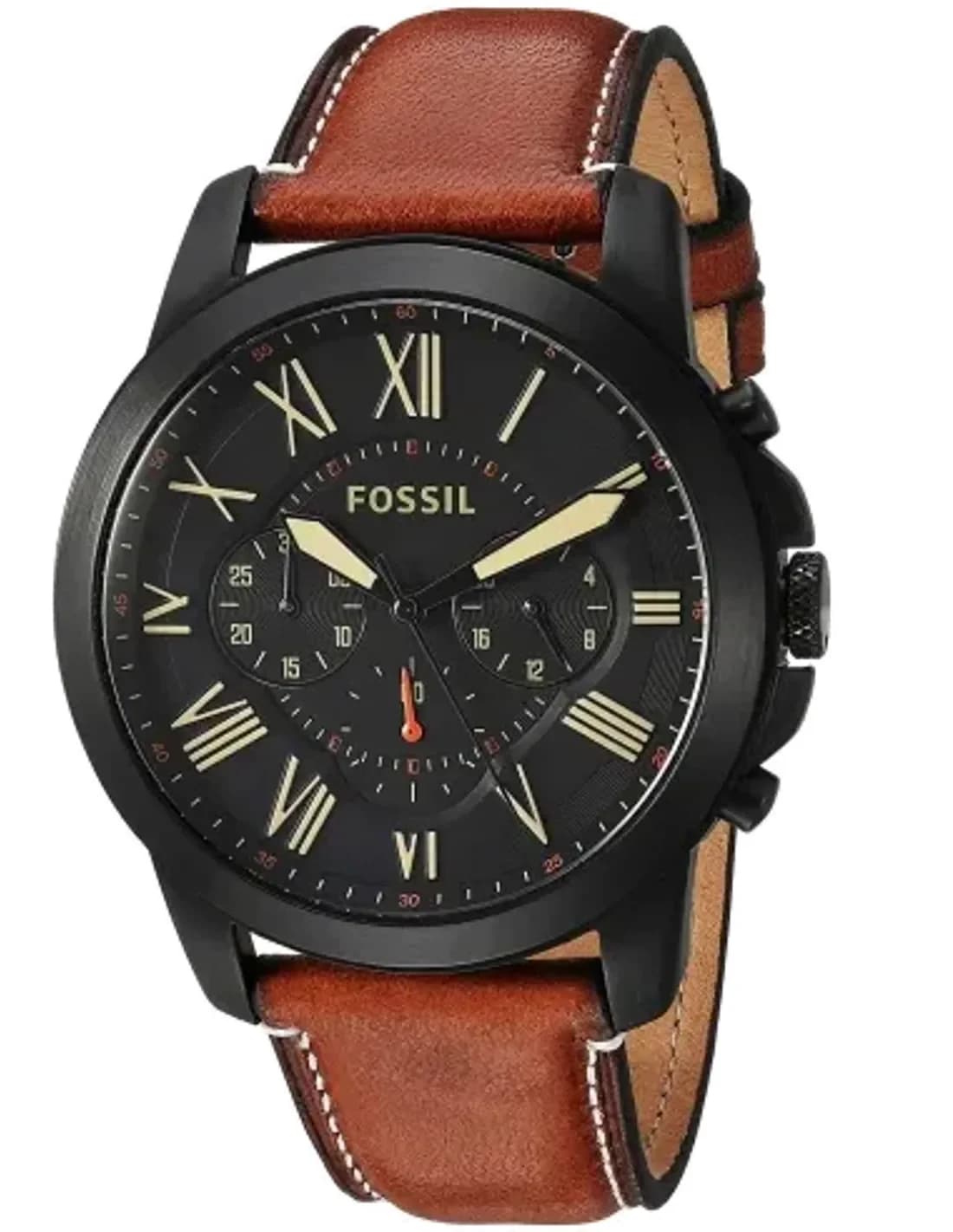 Fossil Grant FS5241 Men's Watch Brown Leather Strap