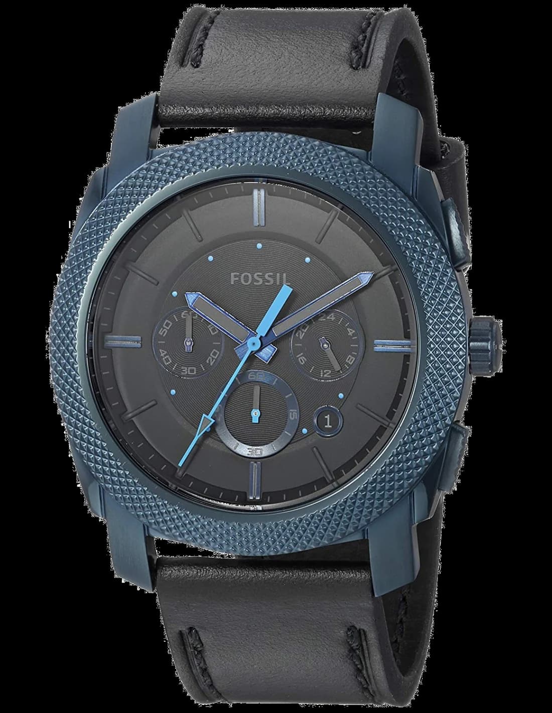 Montre Homme Fossil FS5361 Bracelet Cuir Noir