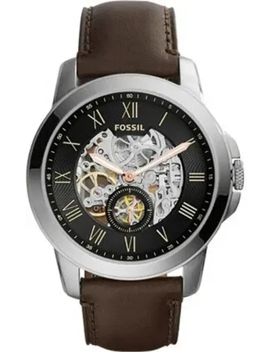 Montre homme Fossil Grant automatique ME3095 cadran cuir
