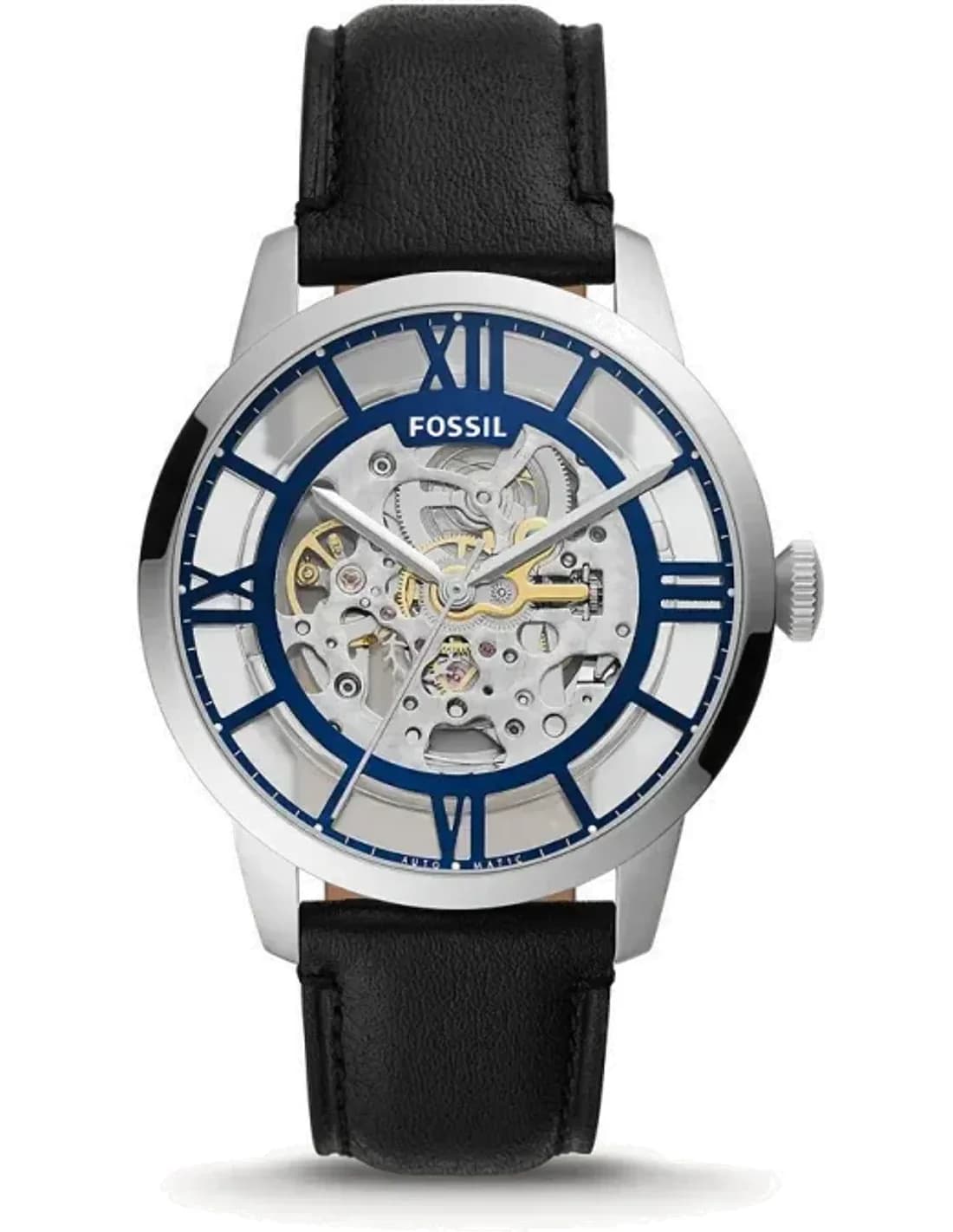 Montre Fossil Townsman Automatique ME3200 Squelette bracelet cuir noir