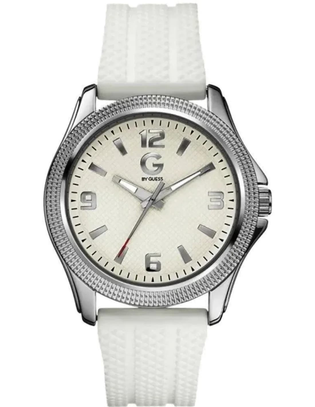 Montre Guess G74040G1 G by Guess bracelet en silicone blanc
