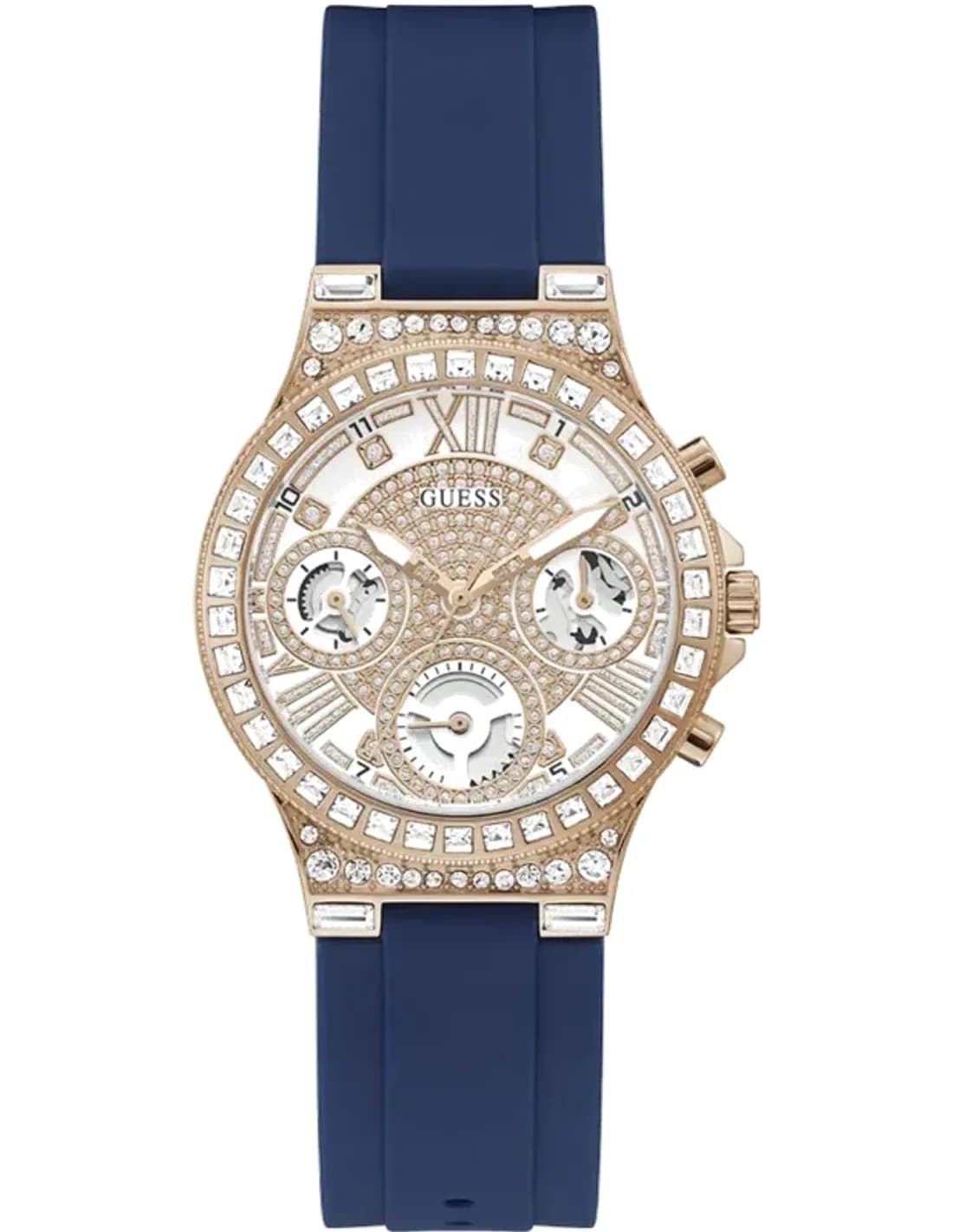 Montre Femme Guess Moonlight GW0257L3 Silicone Bleu Sport Chic
