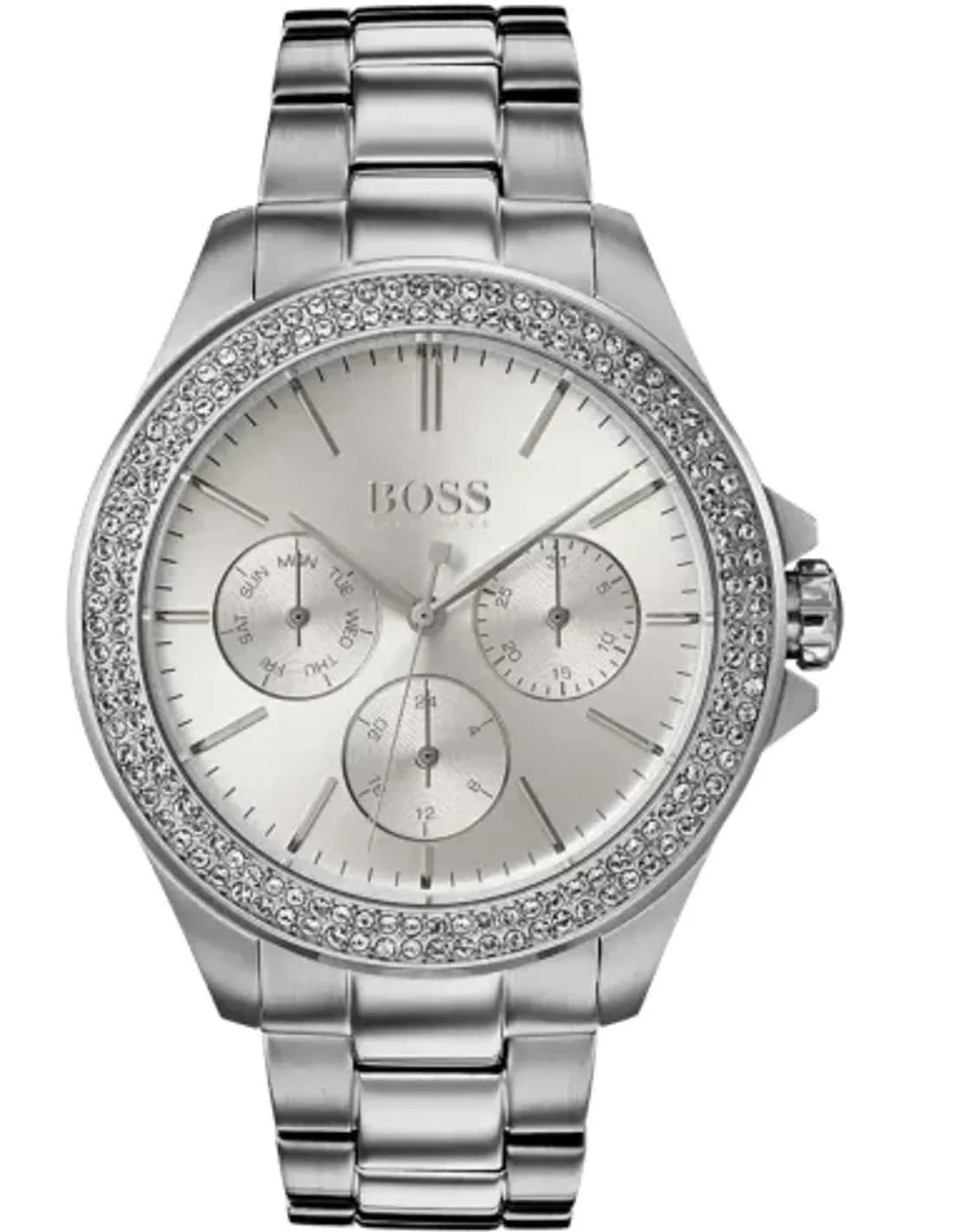 Hugo Boss 1502442 Stainless Steel Watch with Grey Dial and Swarovski Crystals