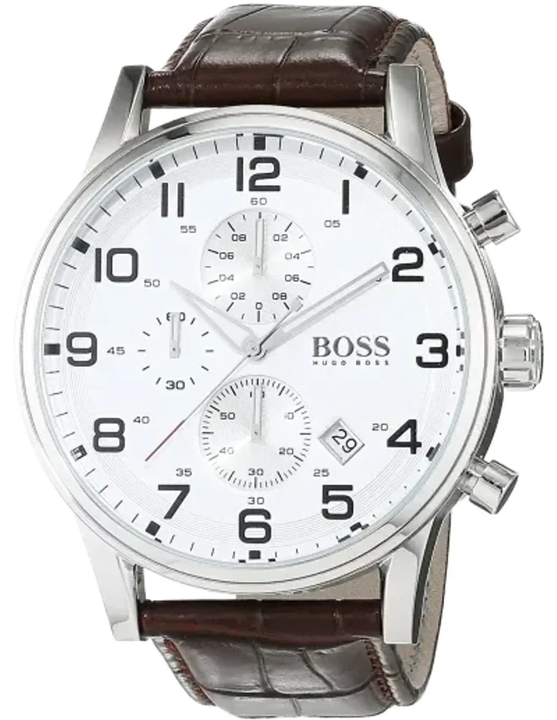 Hugo Boss 1512447 Watch with Brown Leather Strap