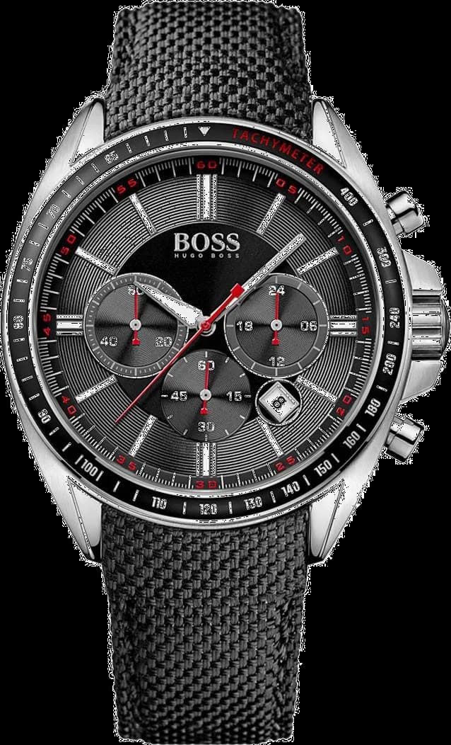 Montre Hugo Boss 1513087 Chronographe Acier et Bracelet Nylon Noir