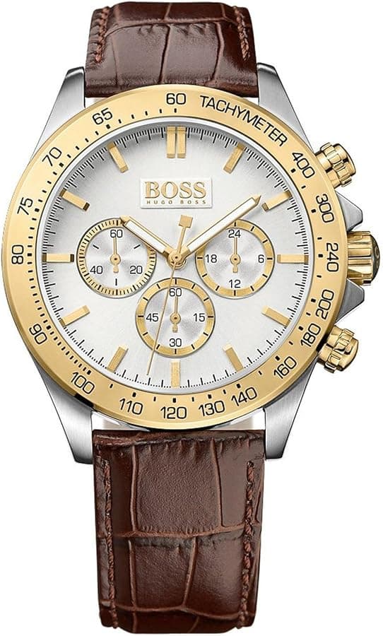 Montre Hugo Boss 1513174 Bracelet Cuir Marron Ikon