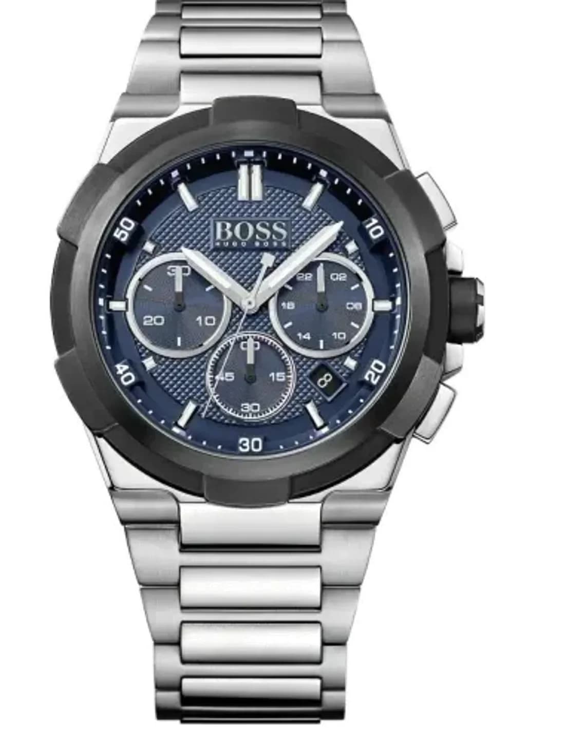 Hugo Boss 1513360 Chronograph Watch in Stainless Steel with Blue Dial