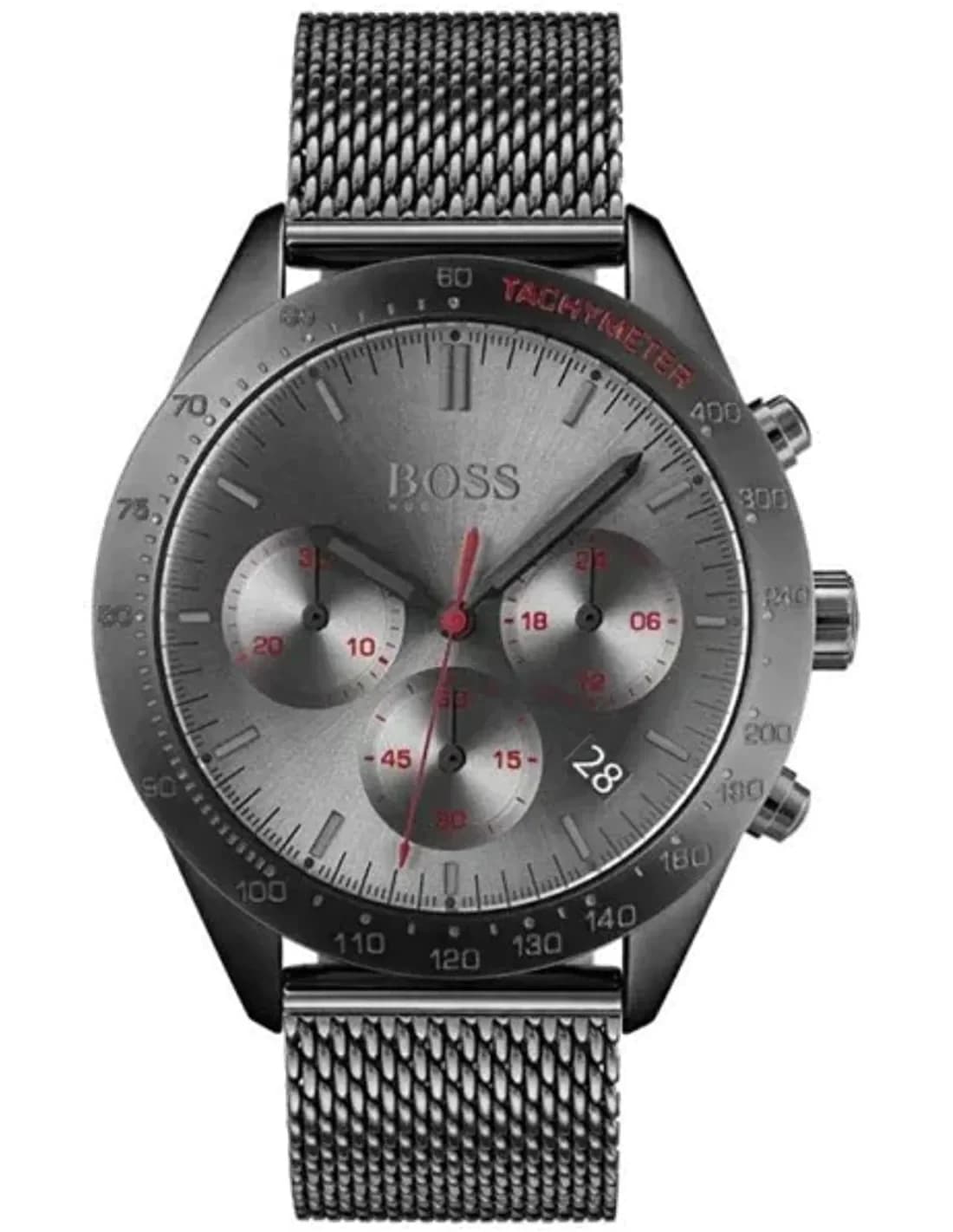 Montre Hugo Boss 1513637 Chronographe Gris Anthracite en Acier
