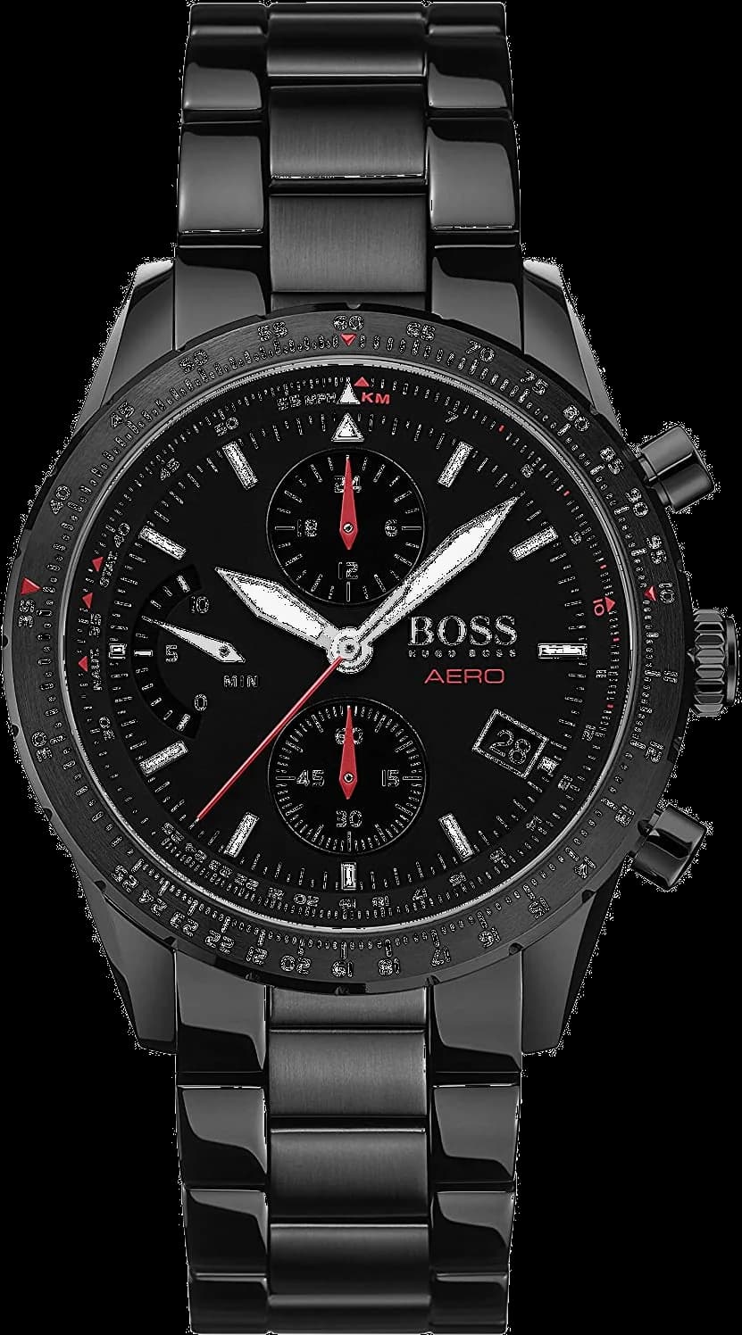 Hugo Boss 1513771 Chronograph Blue Silicone Strap Watch