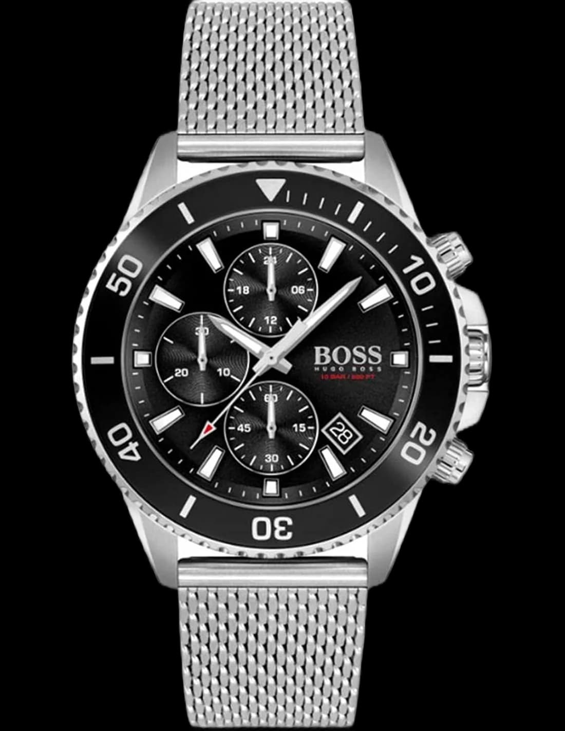 Montre Homme Hugo Boss Admiral 1513904 chronographe cadran noir