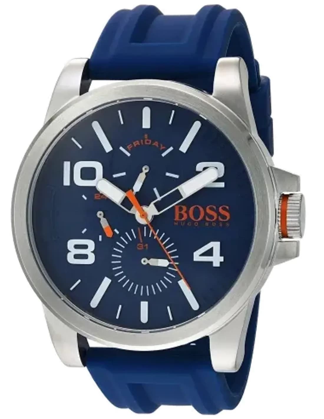 Hugo Boss Orange 1550008 Blue Silicone Watch