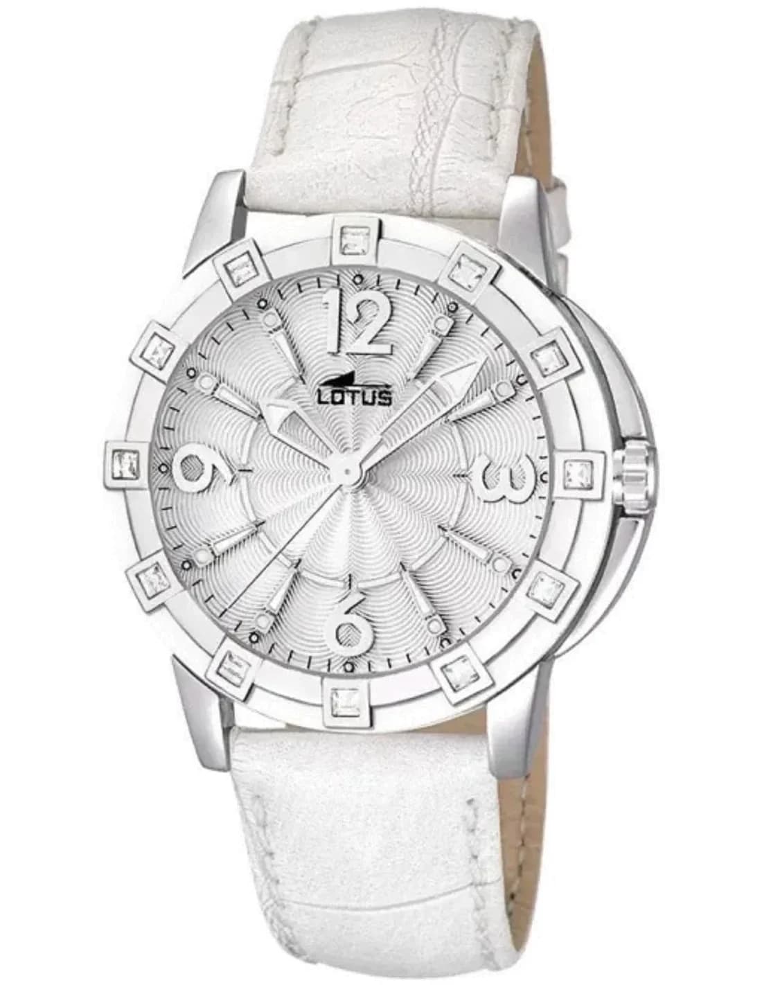 Montre Femme Lotus L15745/1 Bracelet en cuir coloris blanc