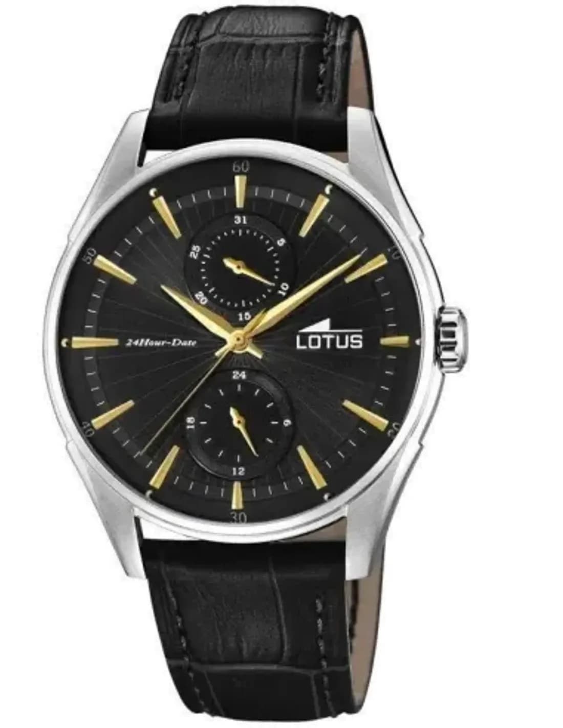 Montre Lotus L18523/4 Chronographe en Acier avec Cadran Bleu Profond
