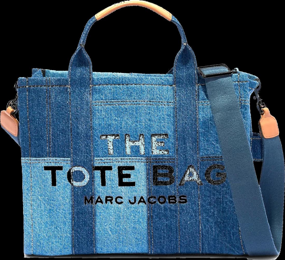 Sac à main Marc Jacobs The Medium Tote Bag Denim en toile