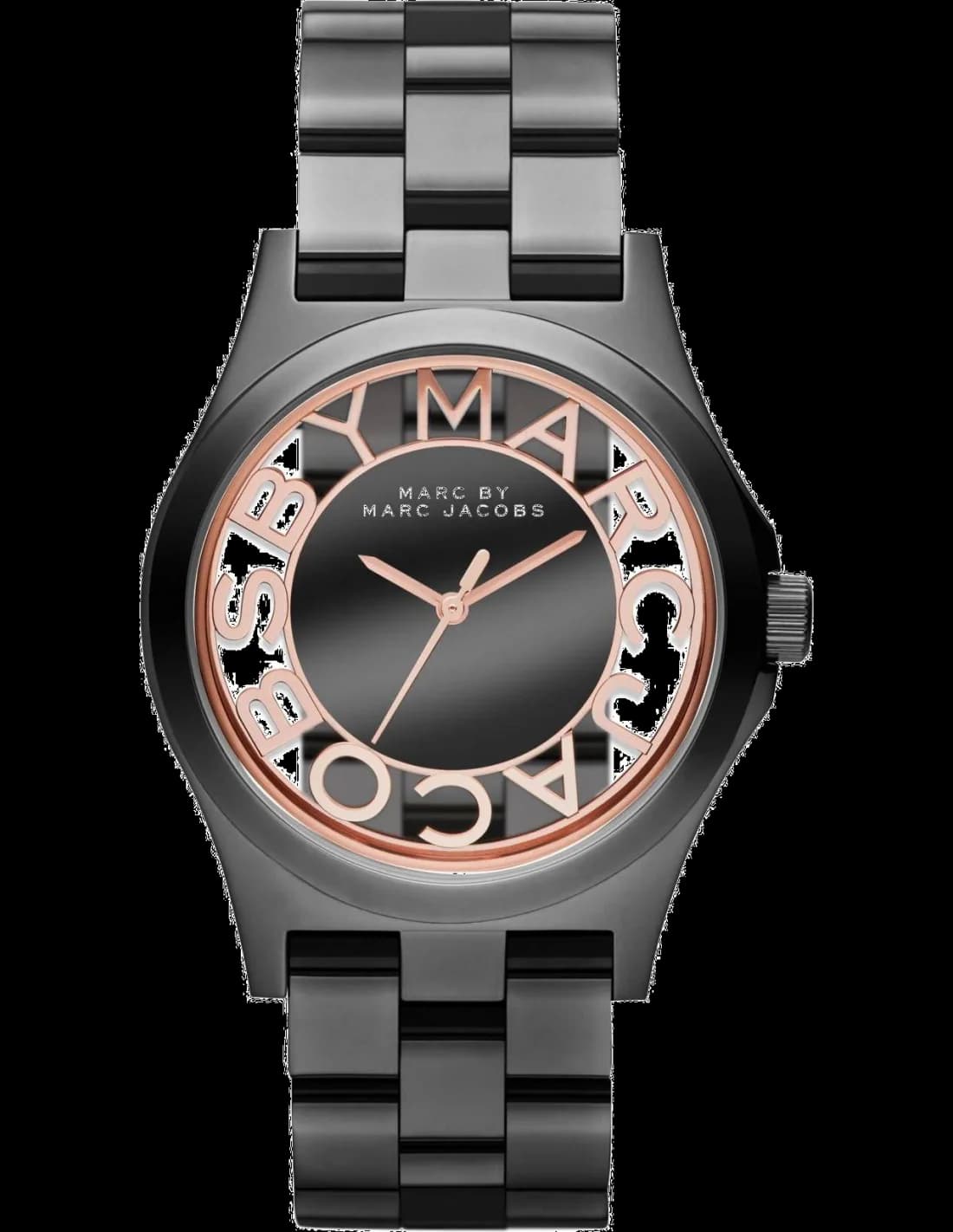 Montre Marc Jacobs MBM3254 en Acier Gris Foncé et Cadran Squelette