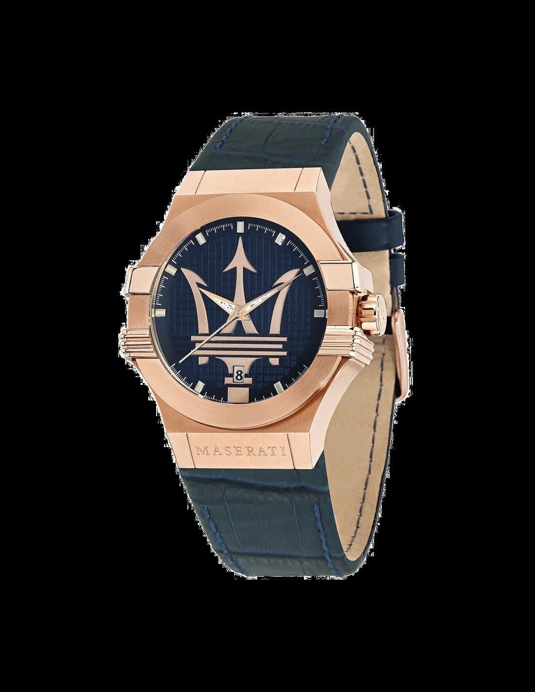 Montre Homme Maserati Potenza R8851108027 Bracelet en cuir bleu