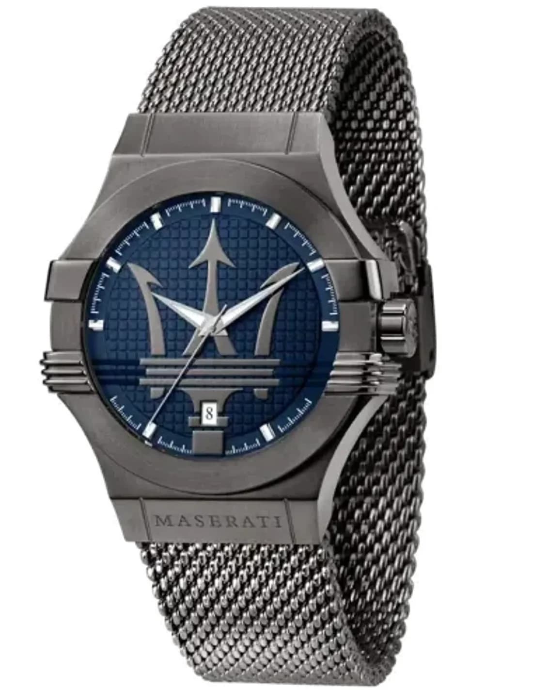 Maserati Potenza R8853108005 watch with gray Milanese mesh strap