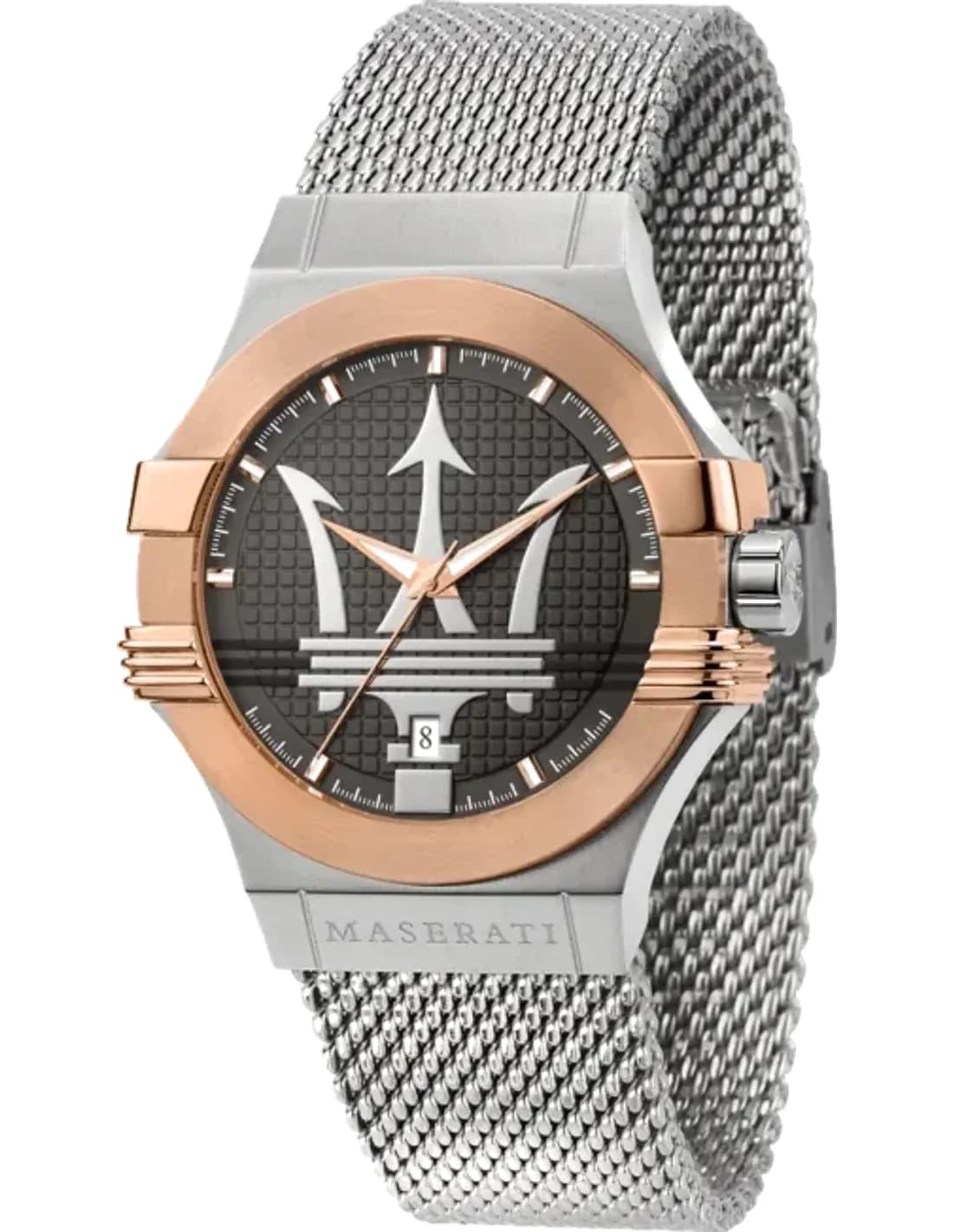 Montre Maserati R8853108007 en Acier Gris et Maille Milanaise