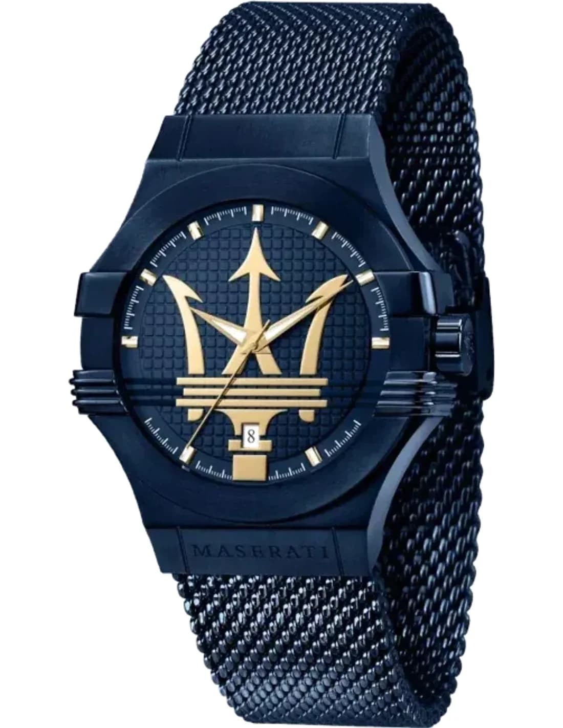 Montre Maserati R8853108008 Quartz en Acier Bleu 42 mm