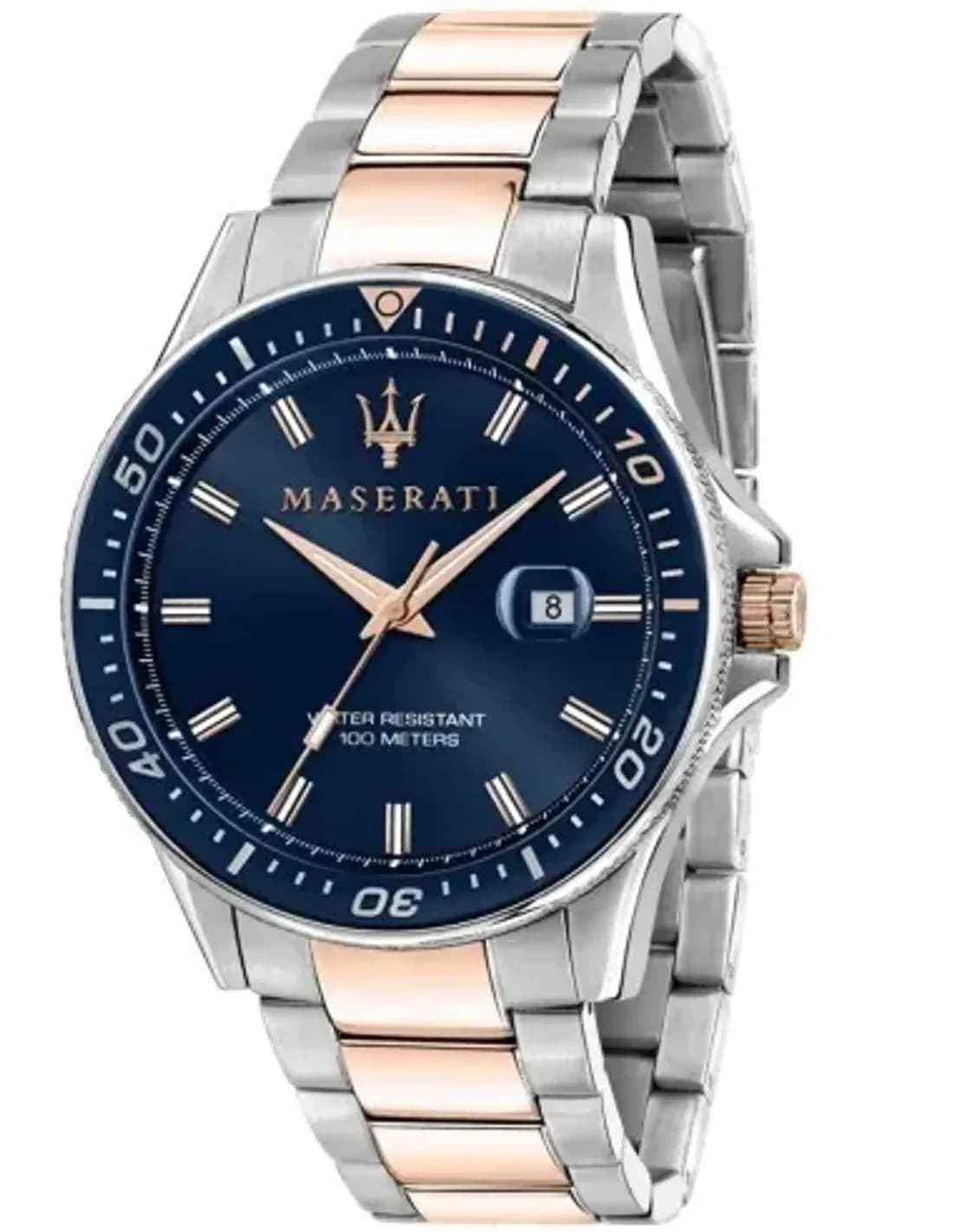 Montre Homme Maserati Sfida R8853140003 bracelet acier bi-colore