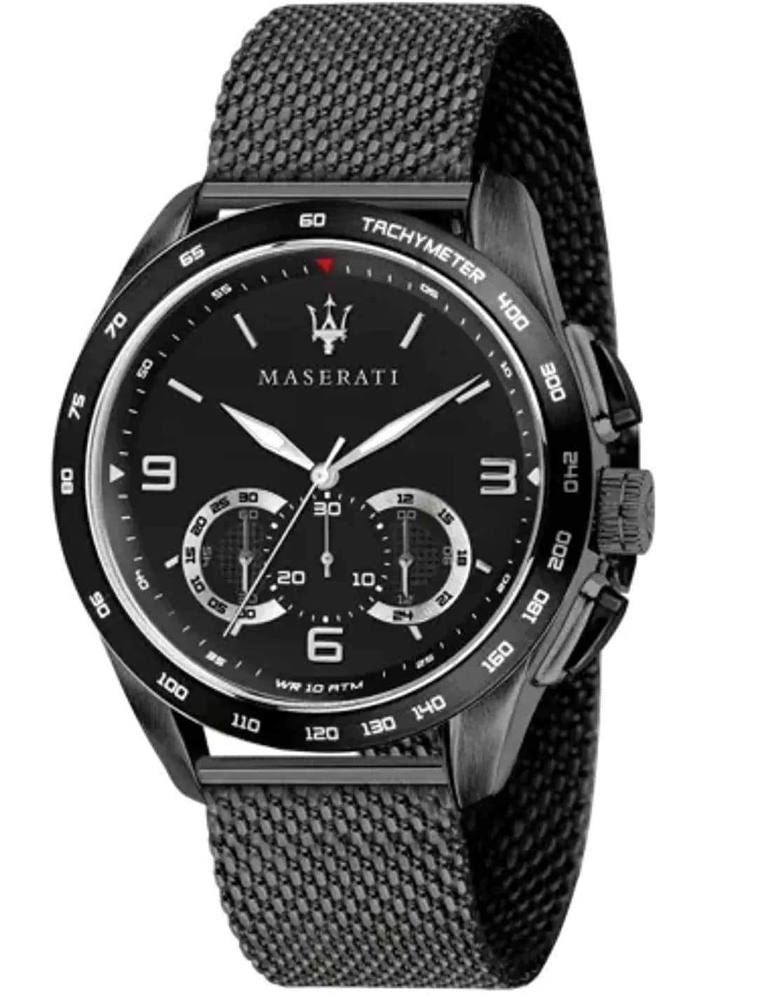 Maserati Traguardo R8873612031 Men's Watch in Black Milanese Mesh