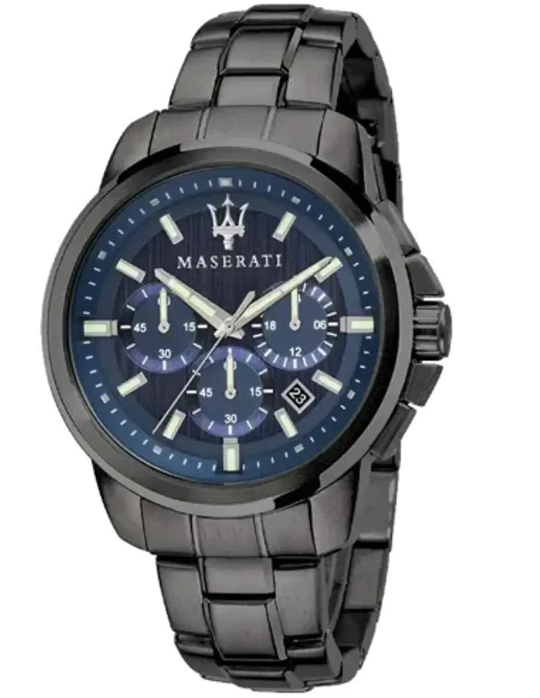 Montre Homme Maserati Successo R8873621005 ronde en acier inoxydable noir