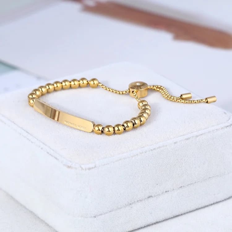 Bracelet Michael Kors Heritage MKJ5588710 en acier inoxydable doré vue 6