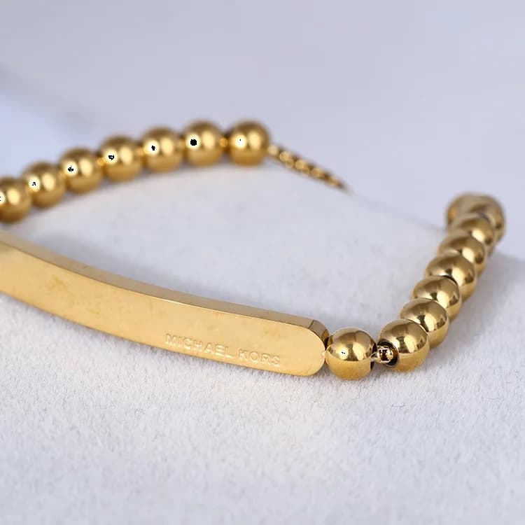 Bracelet Michael Kors Heritage MKJ5588710 en acier inoxydable doré vue 7