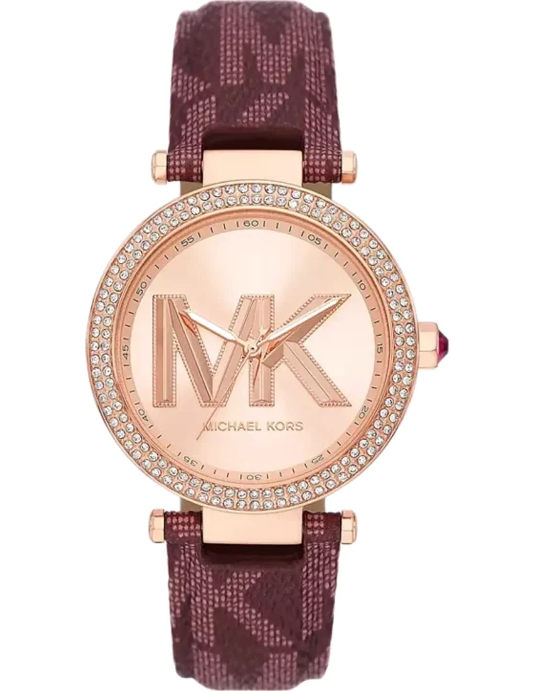 Michael Kors Parker MK2974 Watch Rose Gold Dial Leather Strap