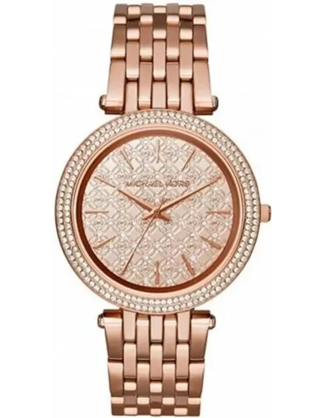 Michael Kors MK3399 Rose Gold Link Bracelet Watch
