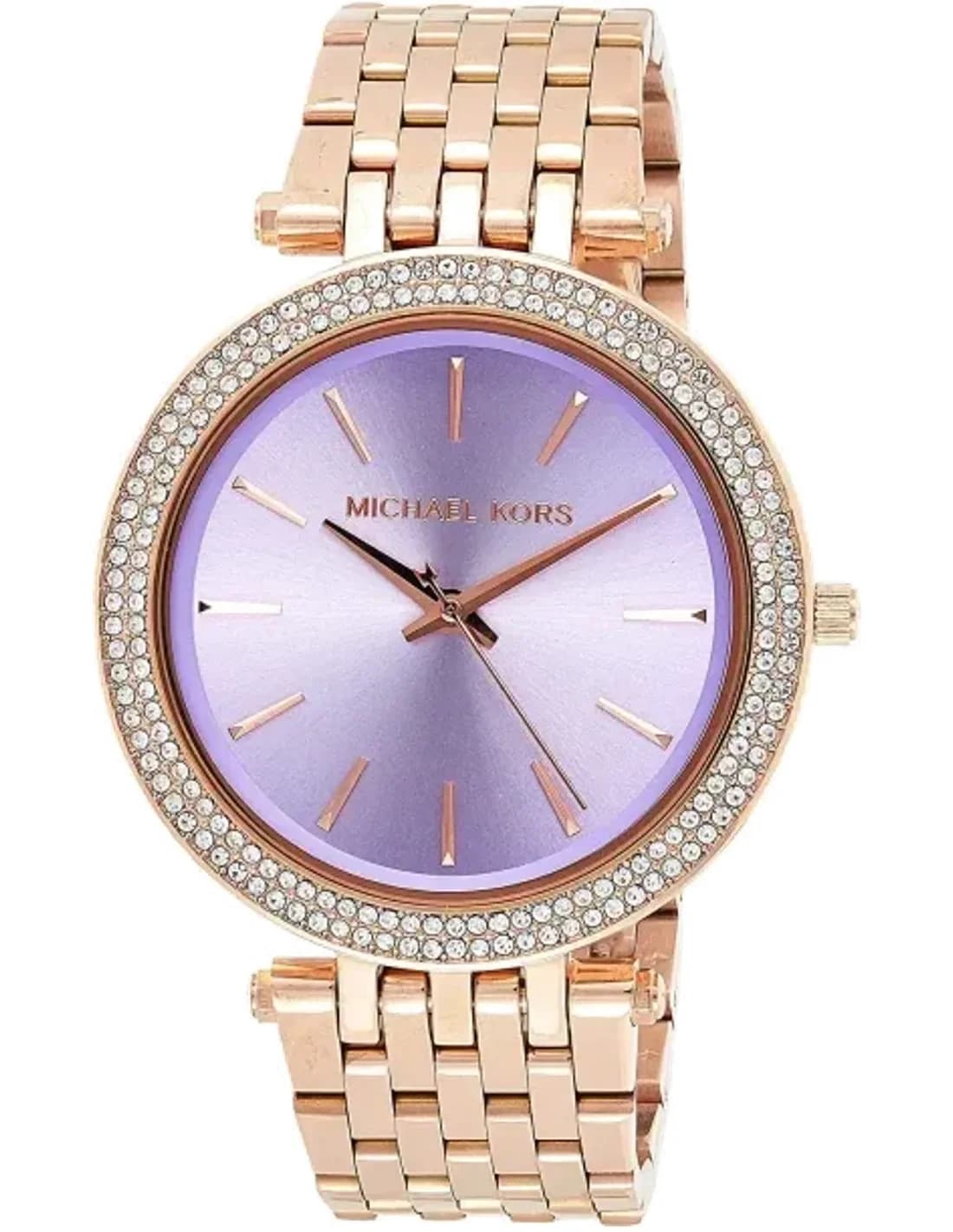 Michael Kors MK3400 Rose Gold and Violet Dial Watch