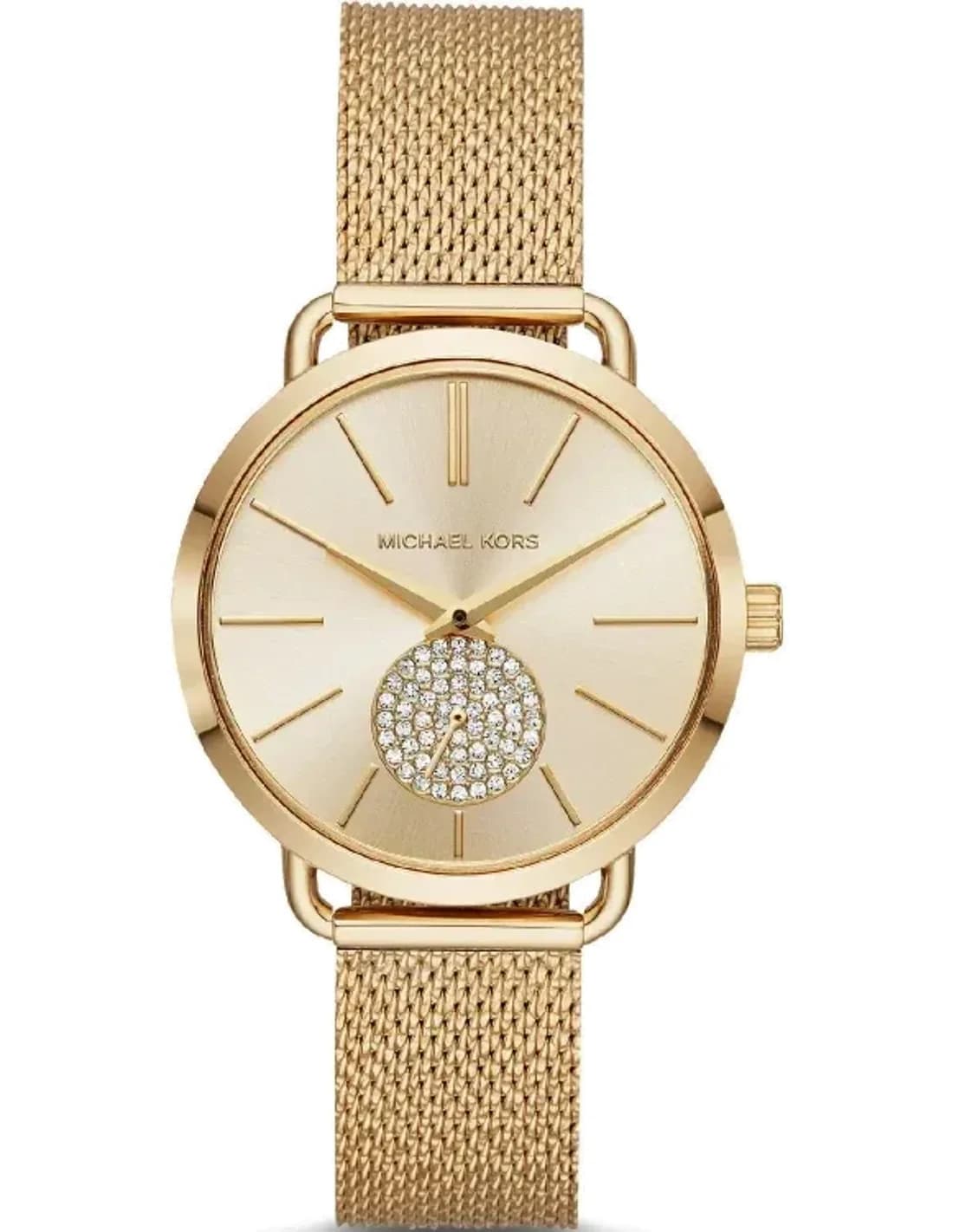 Michael Kors MK3844 Portia Silver Stainless Steel and Milanese Mesh Watch