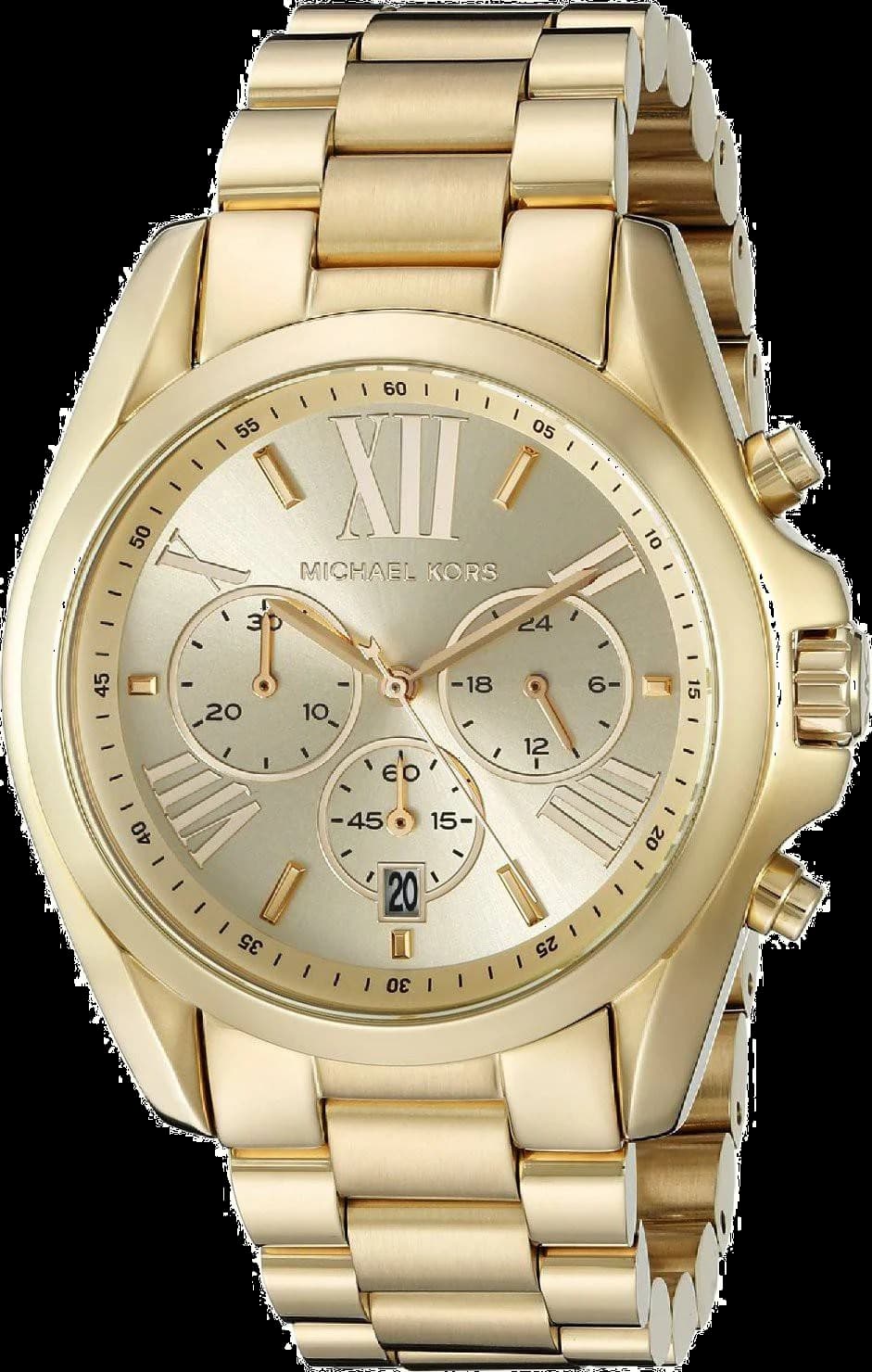 Montre Michael Kors MK5605 Bradshaw chronomètre acier doré