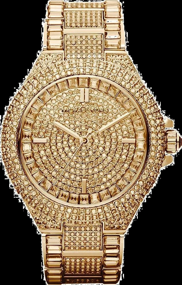 Michael Kors MK5720 Yellow Gold Steel and Swarovski Crystals Watch