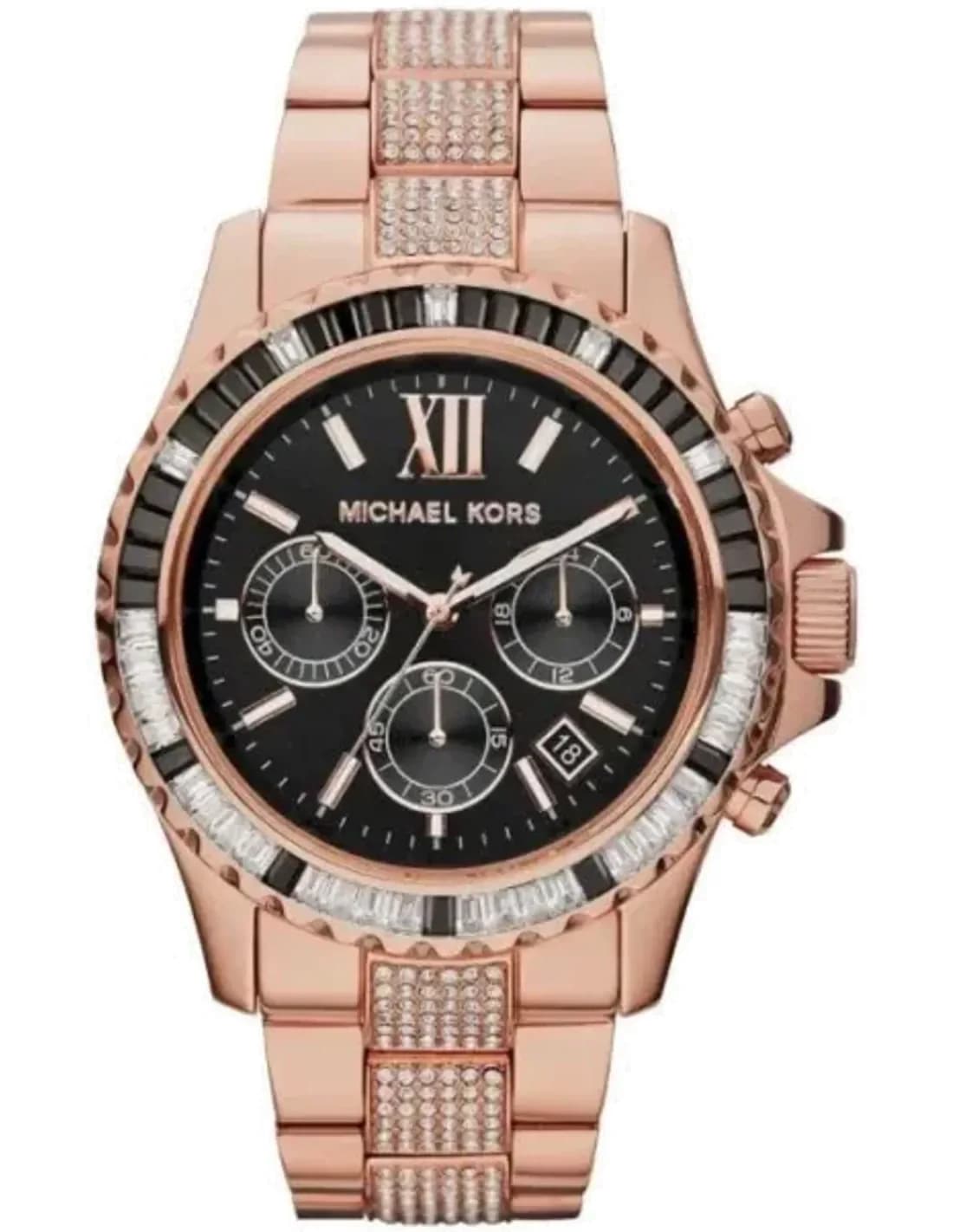 Michael Kors MK5875 Everest Rose Gold Stainless Steel and Crystal Watch