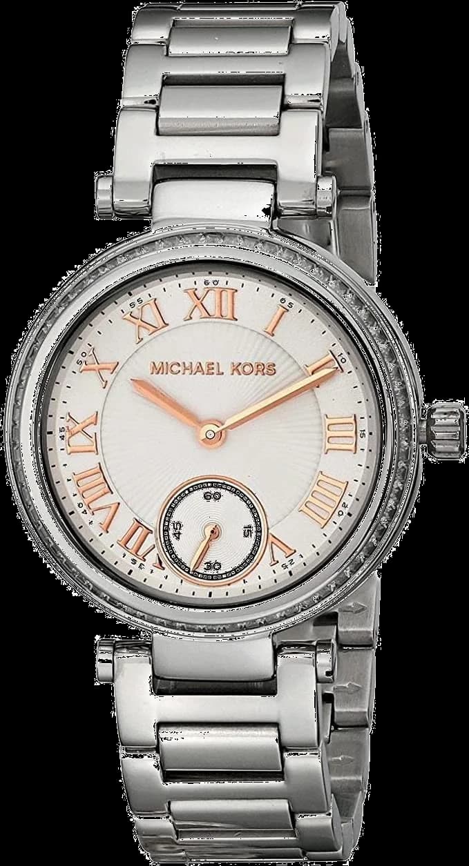 Michael Kors MK5970 Silver Stainless Steel Women's Watch with Roman Numerals