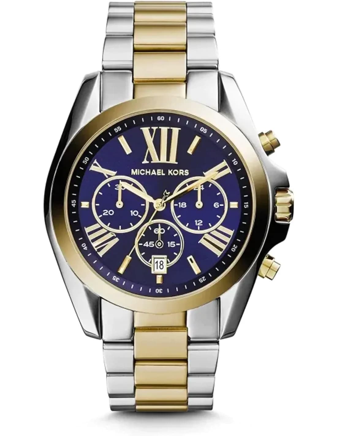 Michael Kors MK5976 Bradshaw Bi-tone Silver and Gold Stainless Steel Watch