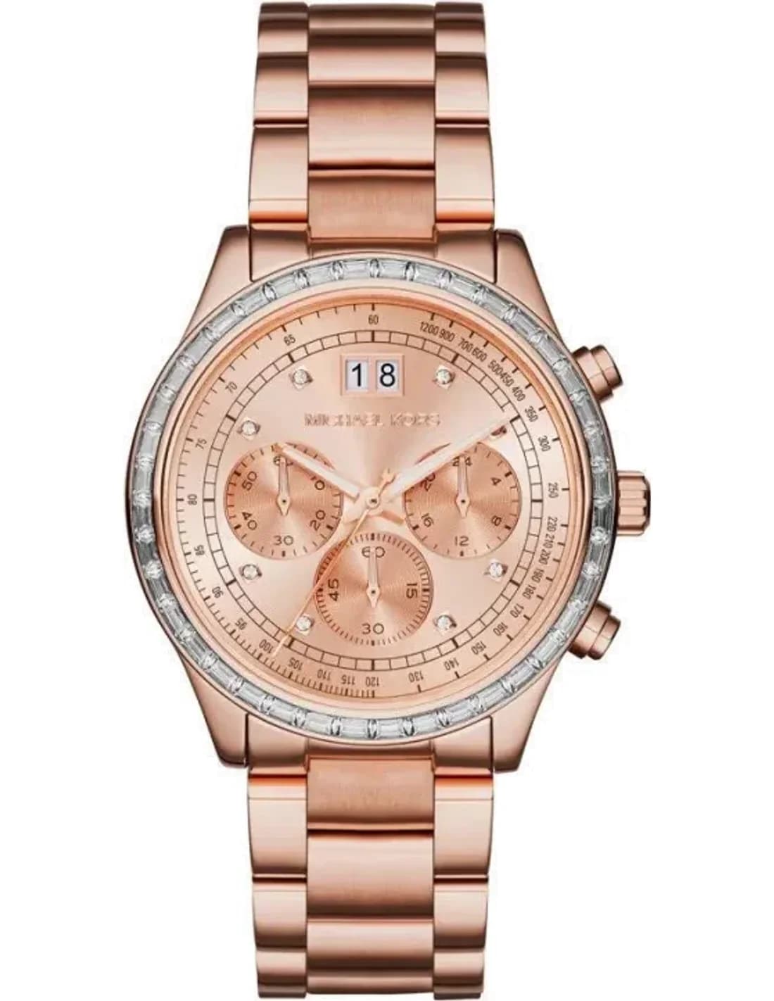 Women's Watch Michael Kors MK6204 Chronograph Rose Gold and Silver