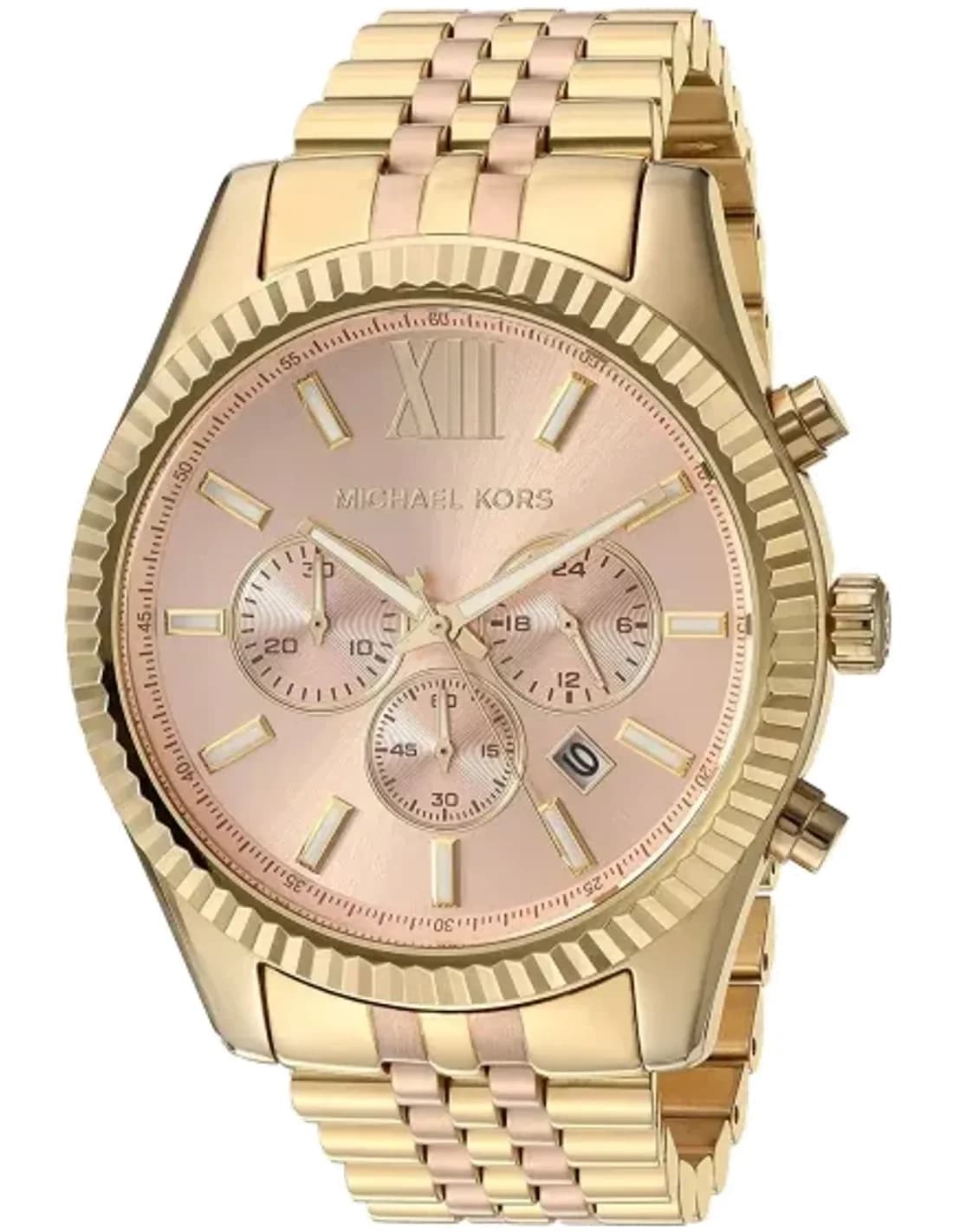 Michael Kors MK6473 Lexington Rose Gold Chronograph Stainless Steel Watch