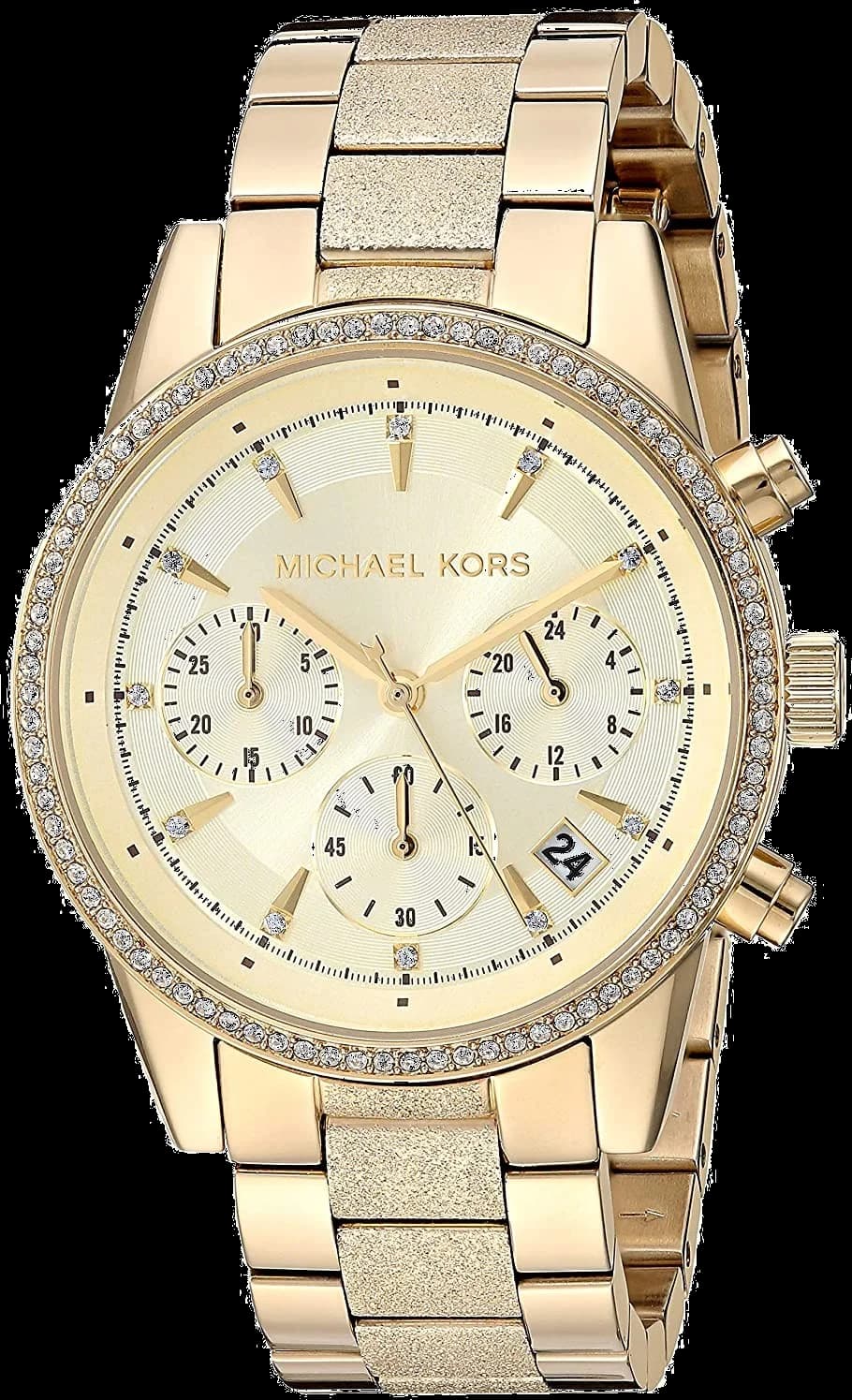 Michael Kors MK6597 Ritz Gold Chronograph Champagne Dial Watch