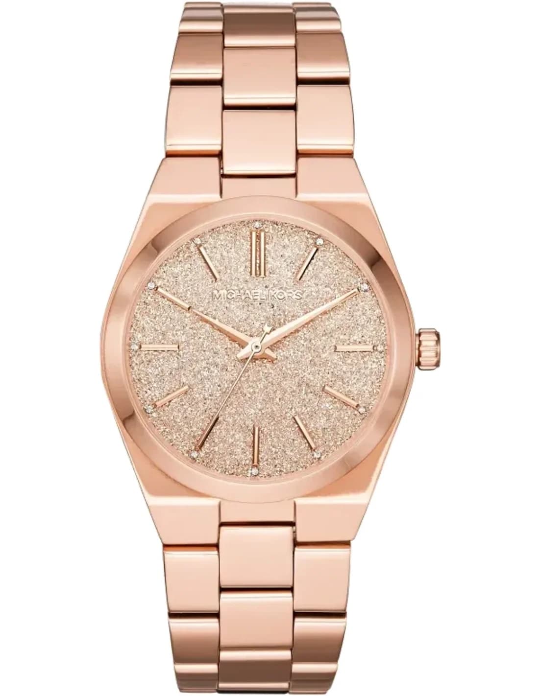 Montre Michael Kors MK6624 Channing en Acier Or Rose et Cadran Cristaux