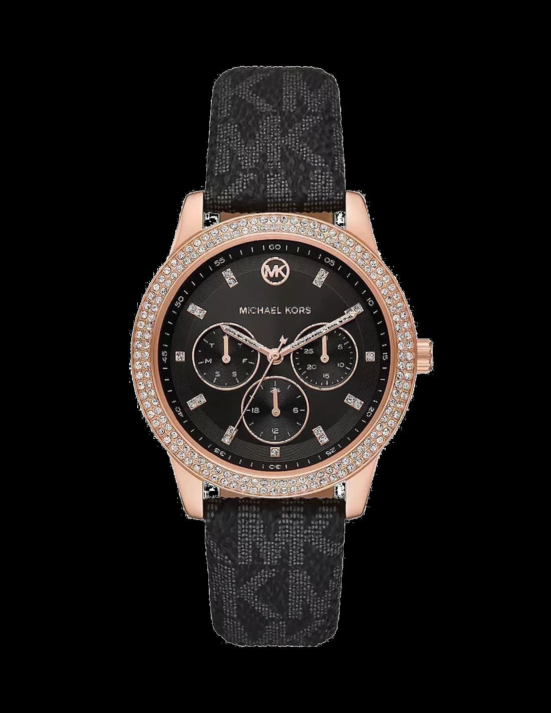 Michael Kors MK6968 Tibby Multifunction Crystal-Embellished Black Dial Women's Watch